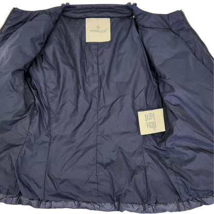 Moncler Cecile Bijou Collarless Down Jacket Navy Autumn Winter 0 — view 6