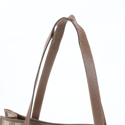 Gucci Vintage GG Supreme Leather Tote Bag Shoulder Business Document — view 2