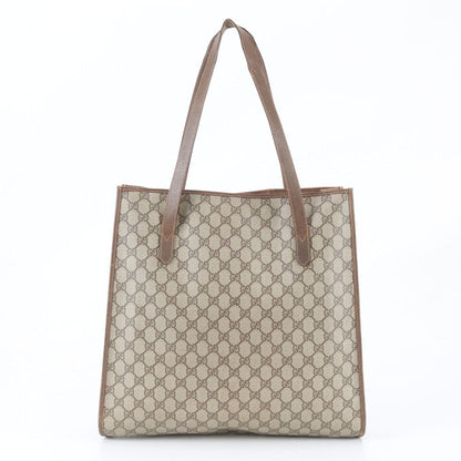 Gucci Vintage GG Supreme Leather Tote Bag Shoulder Business Document — view 3