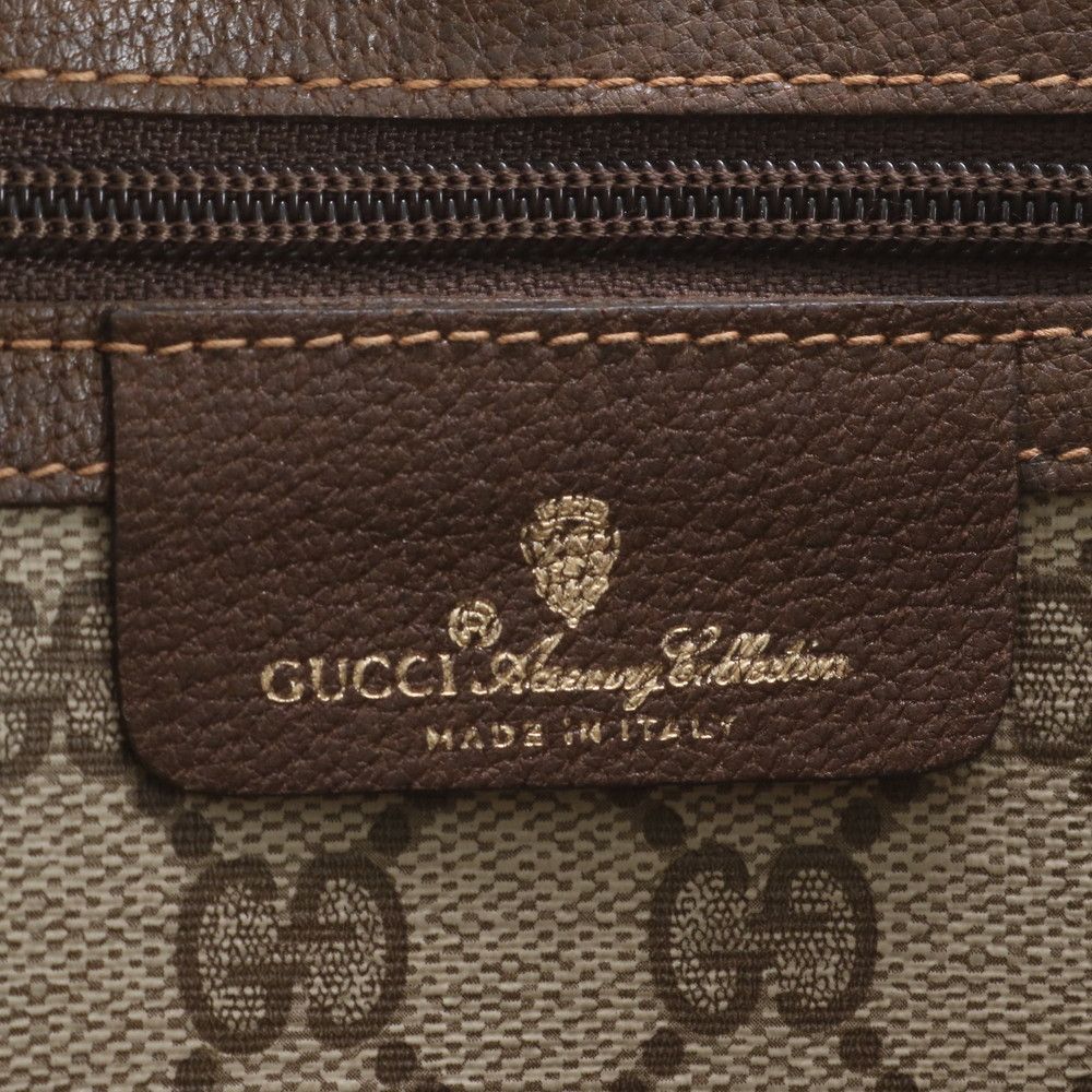 Gucci Vintage GG Supreme Leather Tote Bag Shoulder Business Document — view 8