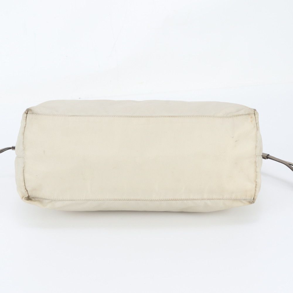 Prada Tessuto Nylon Leather Tote Bag Shoulder — view 6