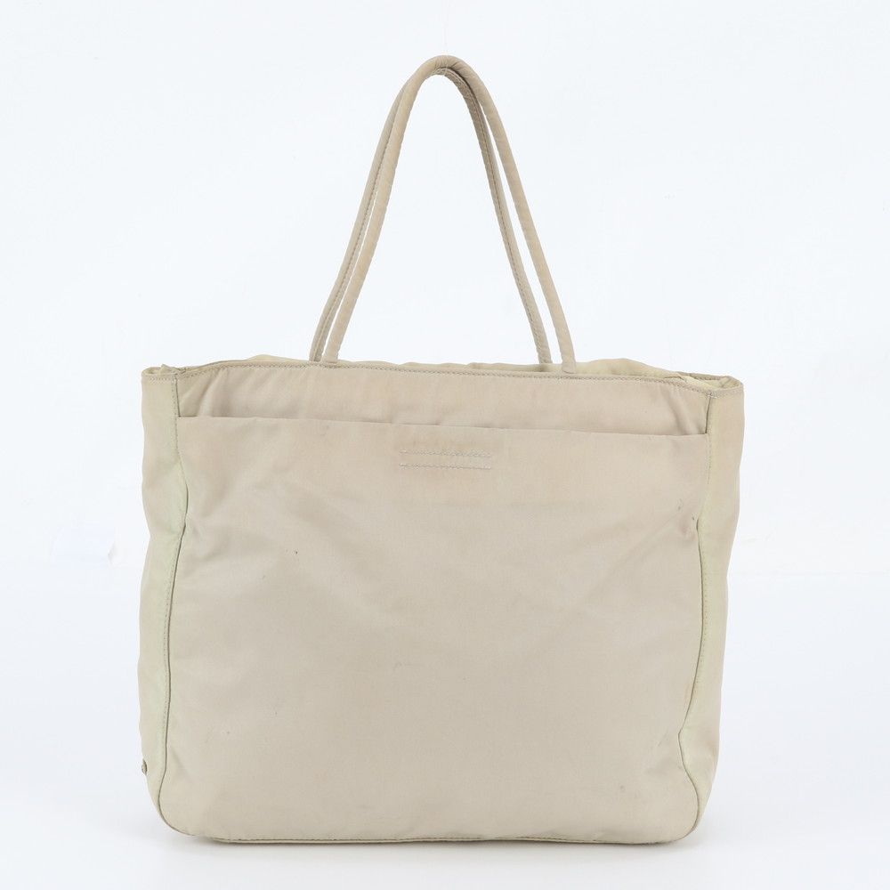 Prada Tessuto Nylon Triangle Logo Tote Bag Shoulder