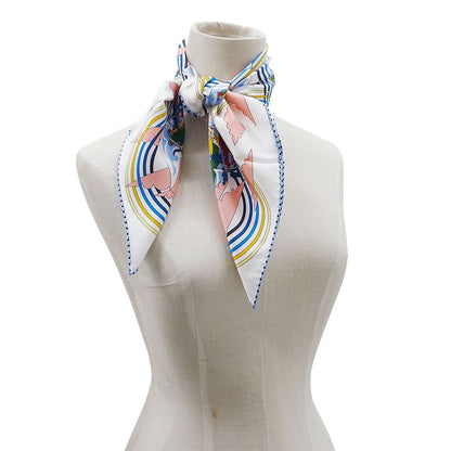 Hermes Scarf Carre 70 Carres Volants Flying Silk White — view 6