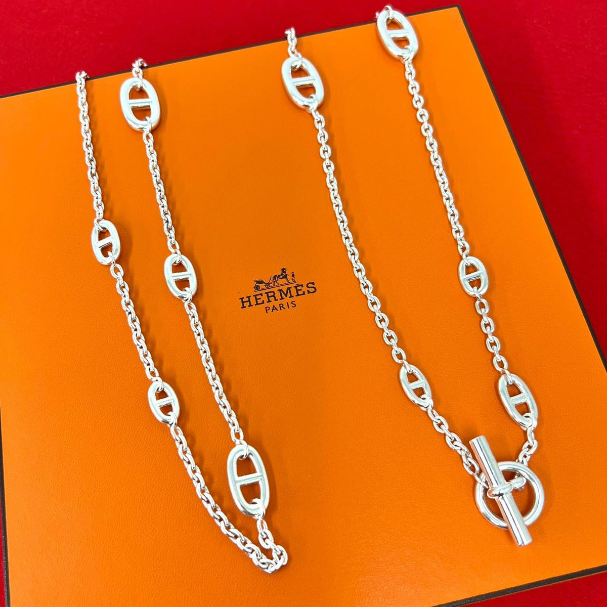Hermes Vintage Farandole Necklace Martin Margiela Era 925 Sterling Silver
