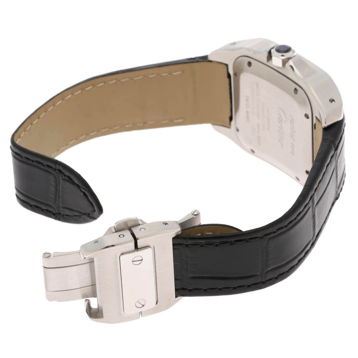 Cartier Santos 100 Watch Stainless Silver Boys — view 3