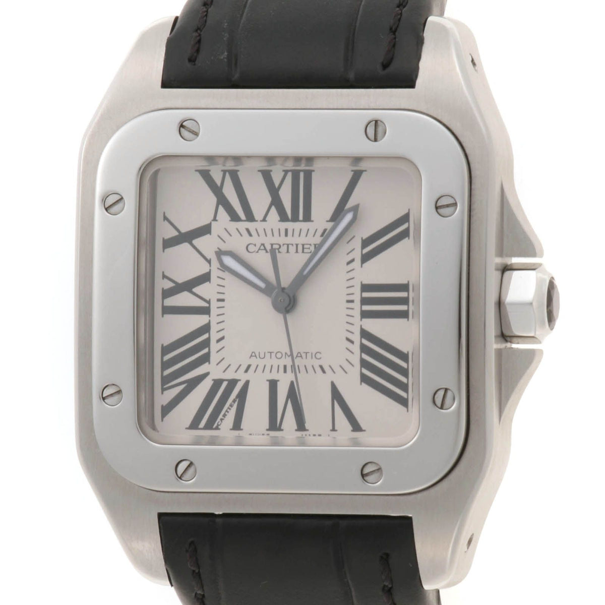 Cartier Santos 100 Watch Stainless Silver Boys