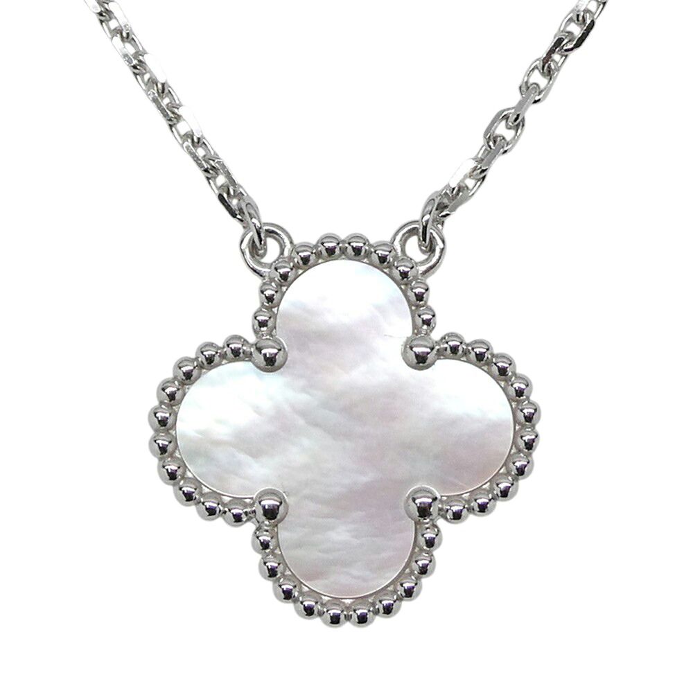 Van Cleef & Arpels Vintage Alhambra Pendant White Gold