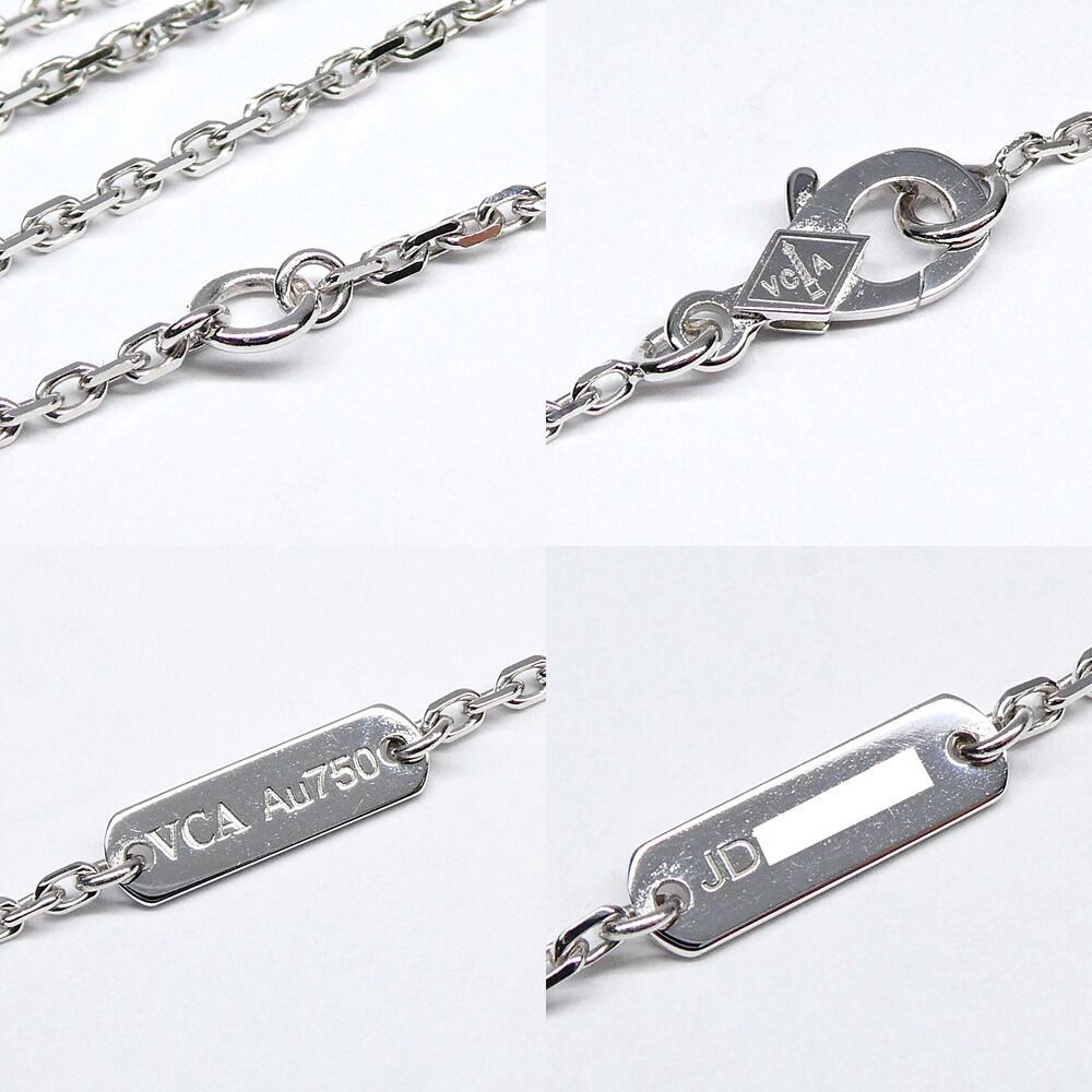 Van Cleef & Arpels Vintage Alhambra Pendant White Gold — view 8