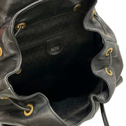 Gucci Backpack Bamboo Black Leather — view 7