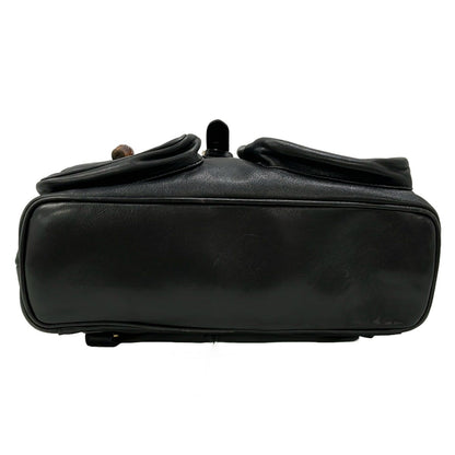 Gucci Backpack Bamboo Black Leather — view 5