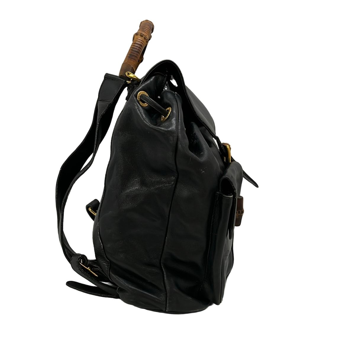 Gucci Backpack Bamboo Black Leather — view 4