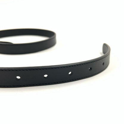 Gucci GG Marmont Double G Faux Pearl Leather Buckle Belt Black — view 7
