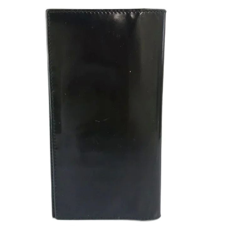 Gucci Vintage Wallet Billfold Bifold Leather Logo Embossed Black — view 2