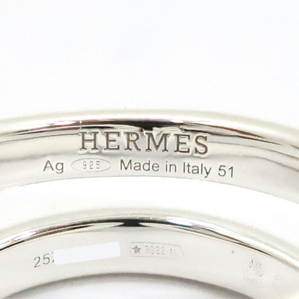 Hermes Lima Ring PM 51 Small Silver — view 6
