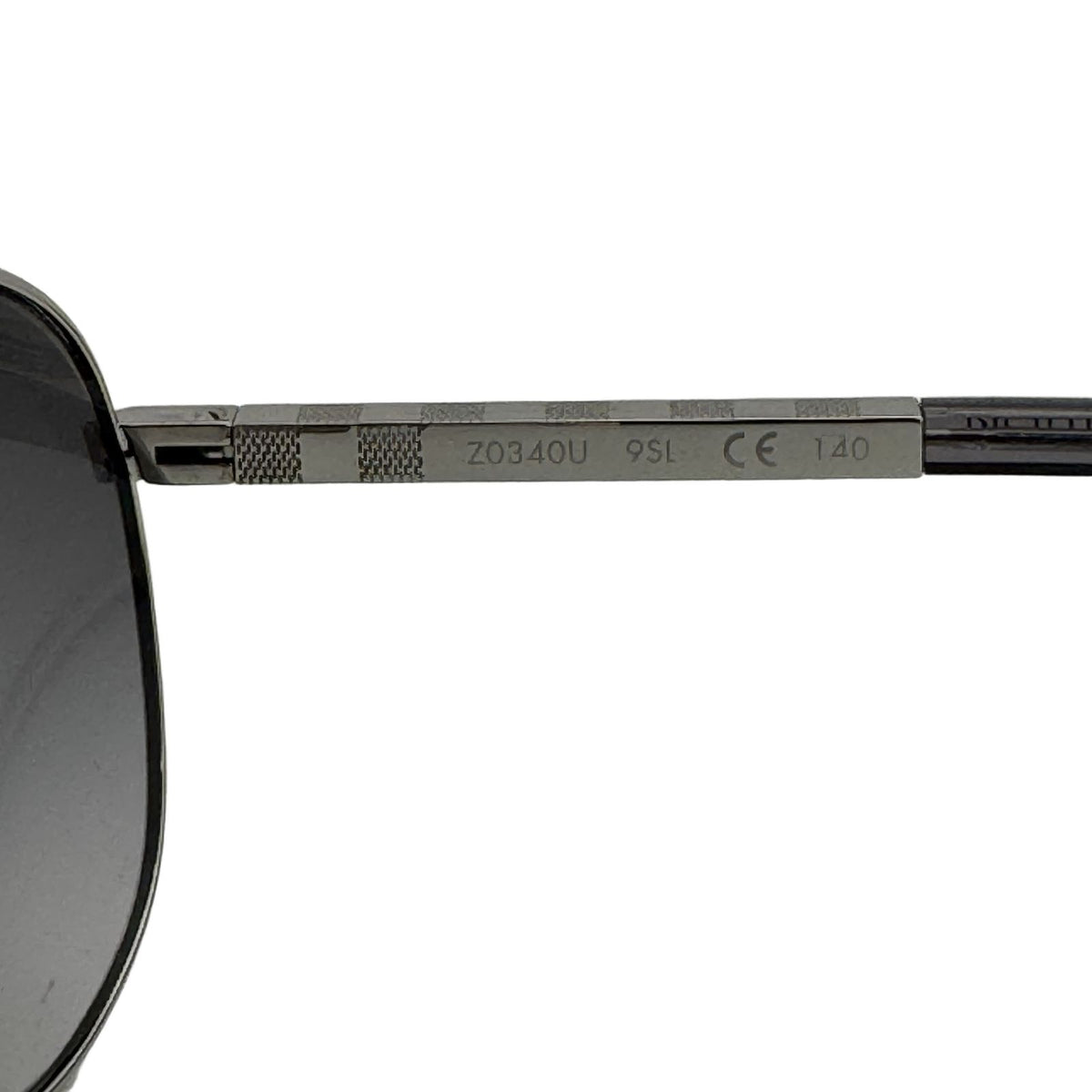 Louis Vuitton Attitude Pilot Metal Frame Damier Pattern Sunglasses Silver Clear — view 6