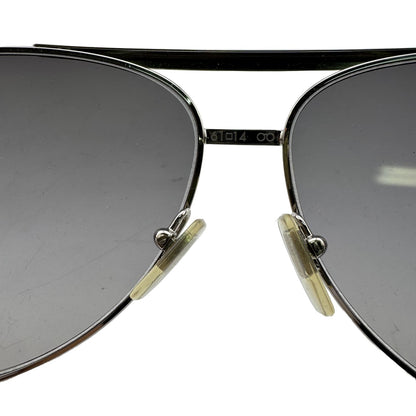 Louis Vuitton Attitude Pilot Metal Frame Damier Pattern Sunglasses Silver Clear — view 7