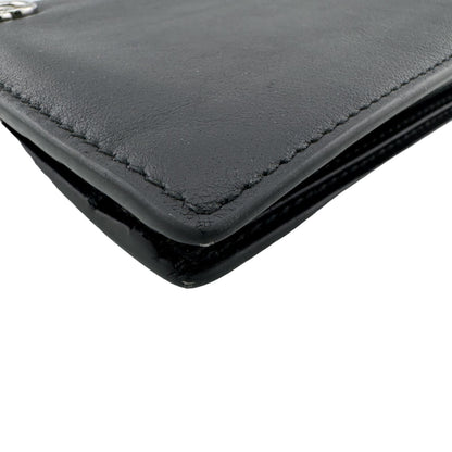 Gucci Double G GG Marmont Leather Bifold Wallet Compact Black Luxury High — view 5