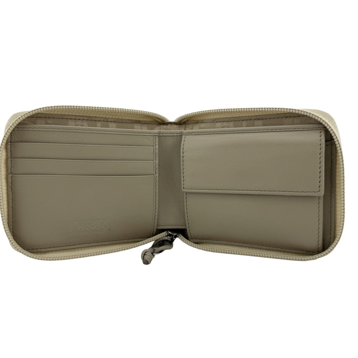 Dior Nylon Bifold Wallet Compact Khaki Green Luxury High Vintage — view 7