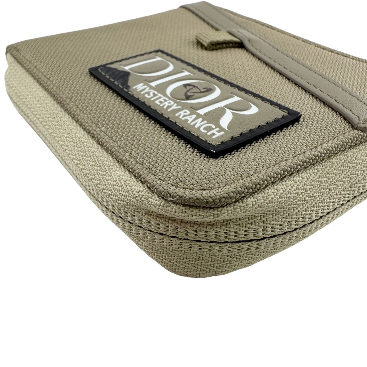 Dior Nylon Bifold Wallet Compact Khaki Green Luxury High Vintage — view 4