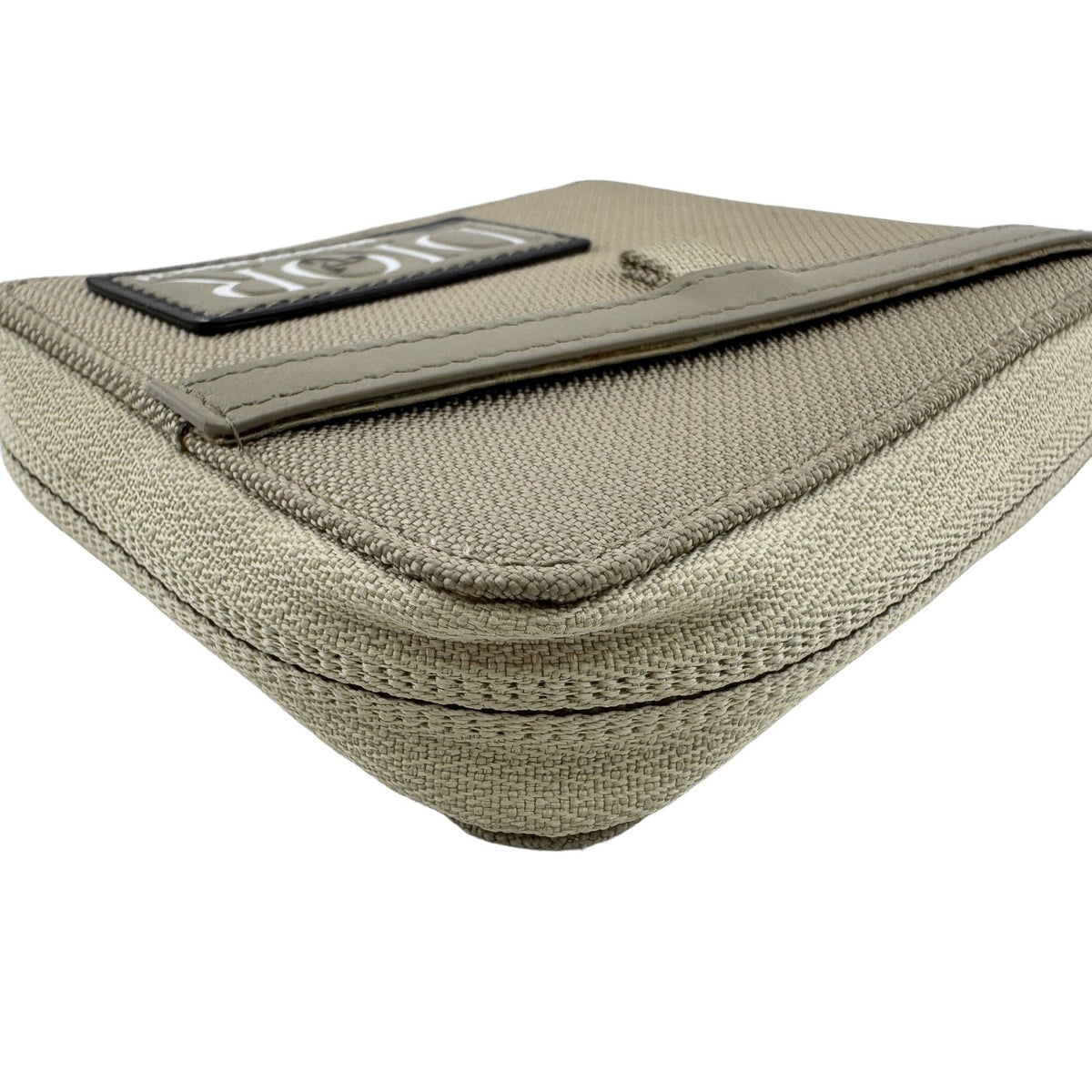 Dior Nylon Bifold Wallet Compact Khaki Green Luxury High Vintage — view 3