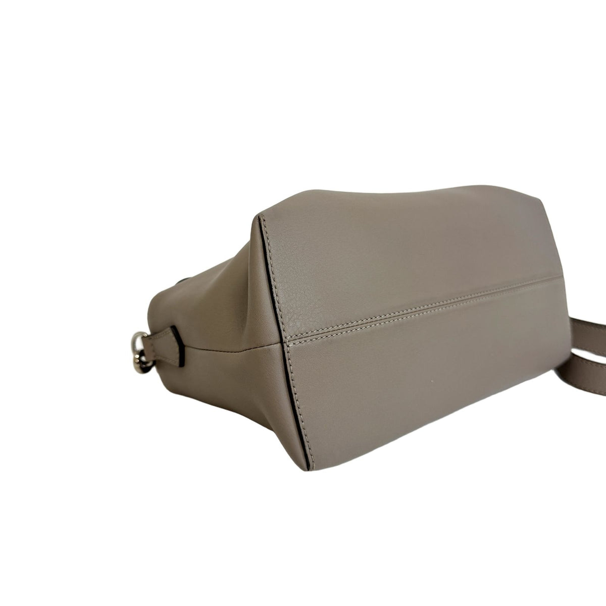 Fendi by the Way Medium Leather 2-Way Shoulder Bag Gray Greige — view 3