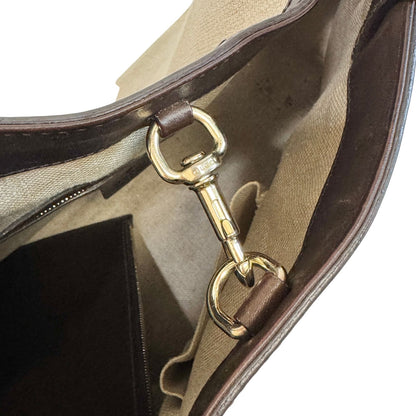 Gucci Craft Canvas Leather Tote Bag Brown — view 8
