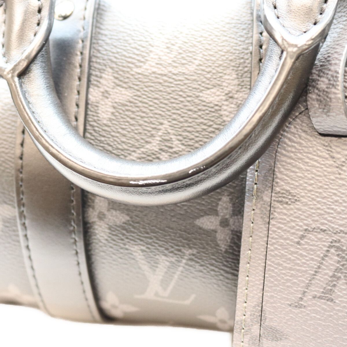 Louis Vuitton Monogram Eclipse Keepall Bandouliere 25 Boston Bag — view 6