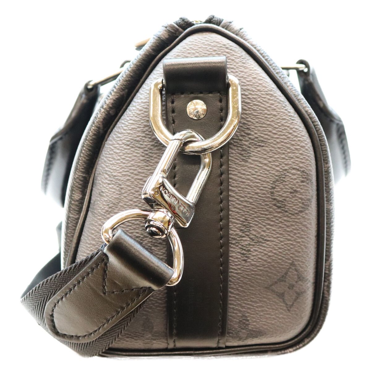 Louis Vuitton Monogram Eclipse Keepall Bandouliere 25 Boston Bag — view 4