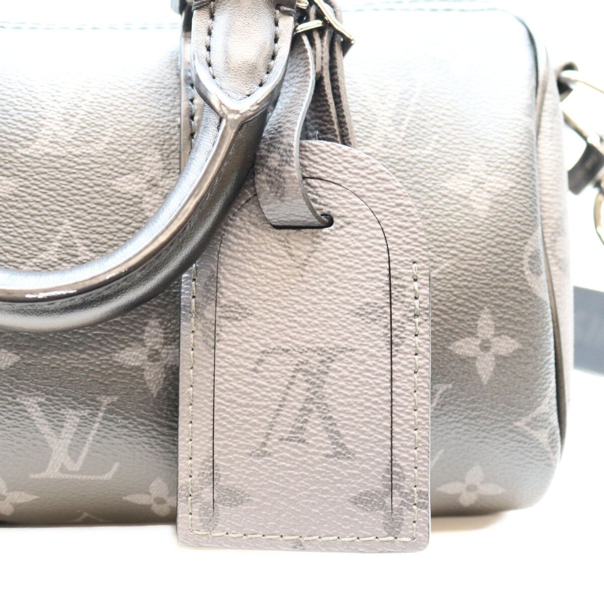 Louis Vuitton Monogram Eclipse Keepall Bandouliere 25 Boston Bag — view 7