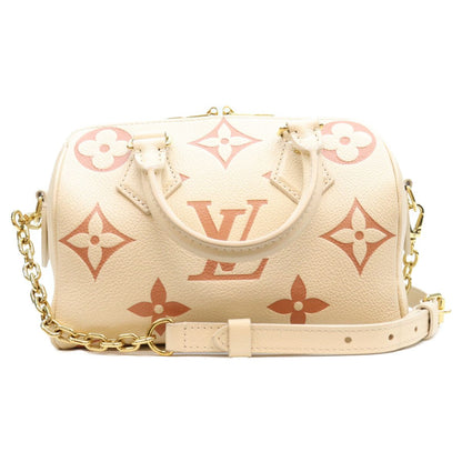 Louis Vuitton Empreinte Cream Rose Trianon Speedy Bandouliere 20 Mini Boston Bag — view 3