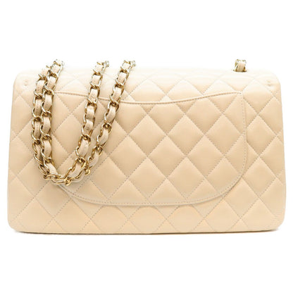 Chanel Light Gray Caviar Maxi Quilted 30 Double Flap Shoulder Bag — view 3