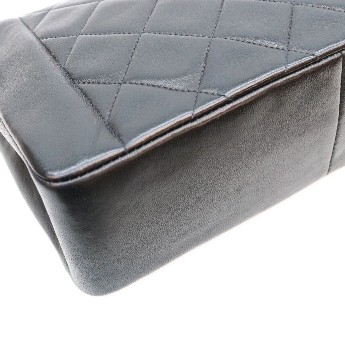 Chanel Black Lamb Gold Diana 25 Shoulder Bag — view 8