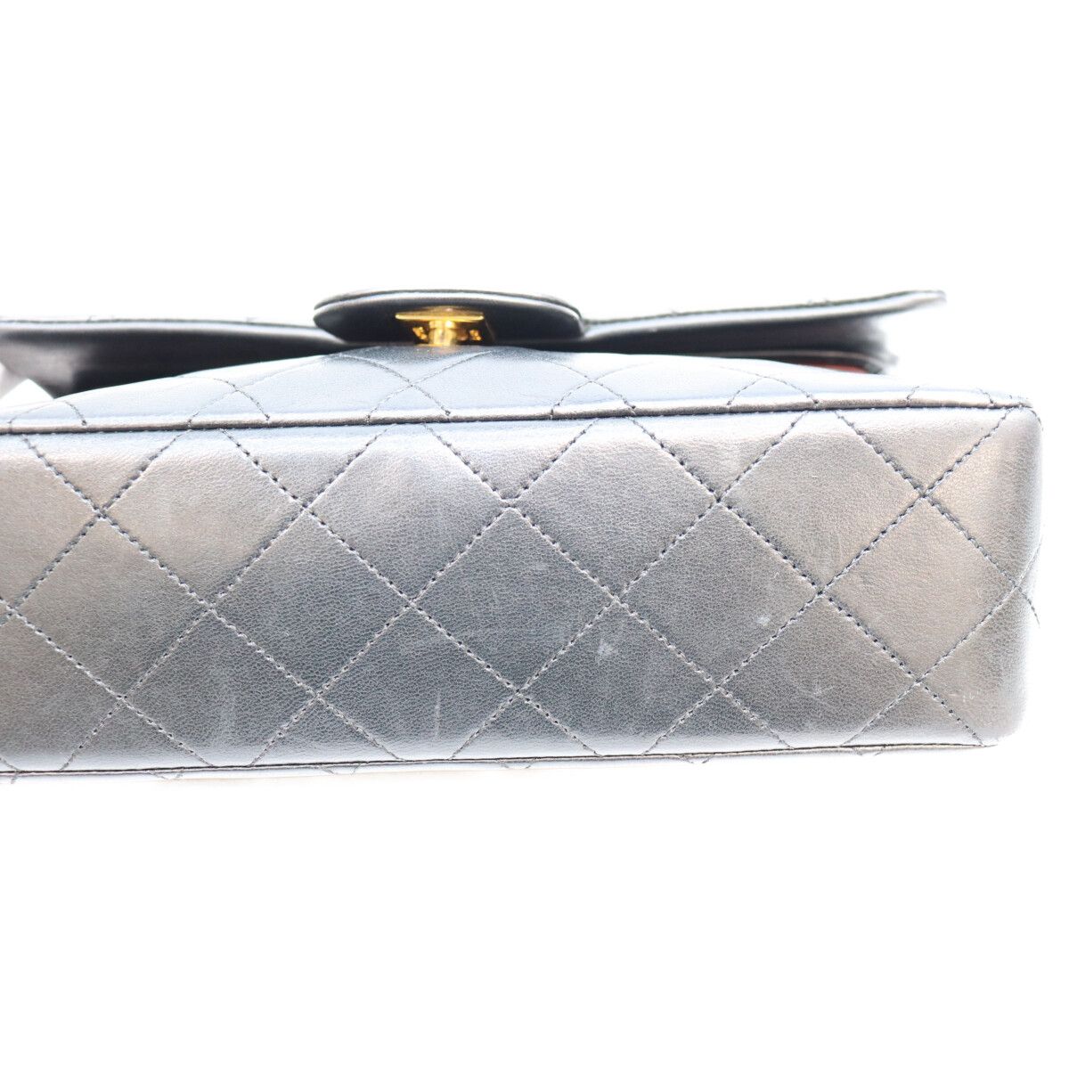 Chanel Black Lambskin Quilted 23 Shoulder Bag — view 6