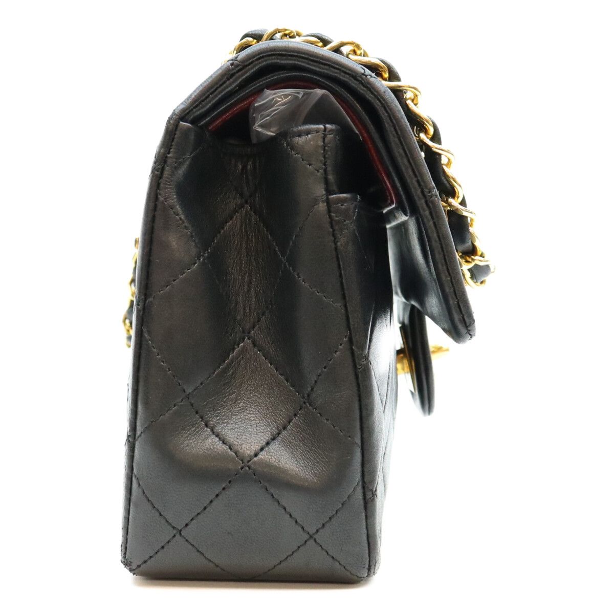Chanel Black Lambskin Quilted 23 Shoulder Bag — view 4