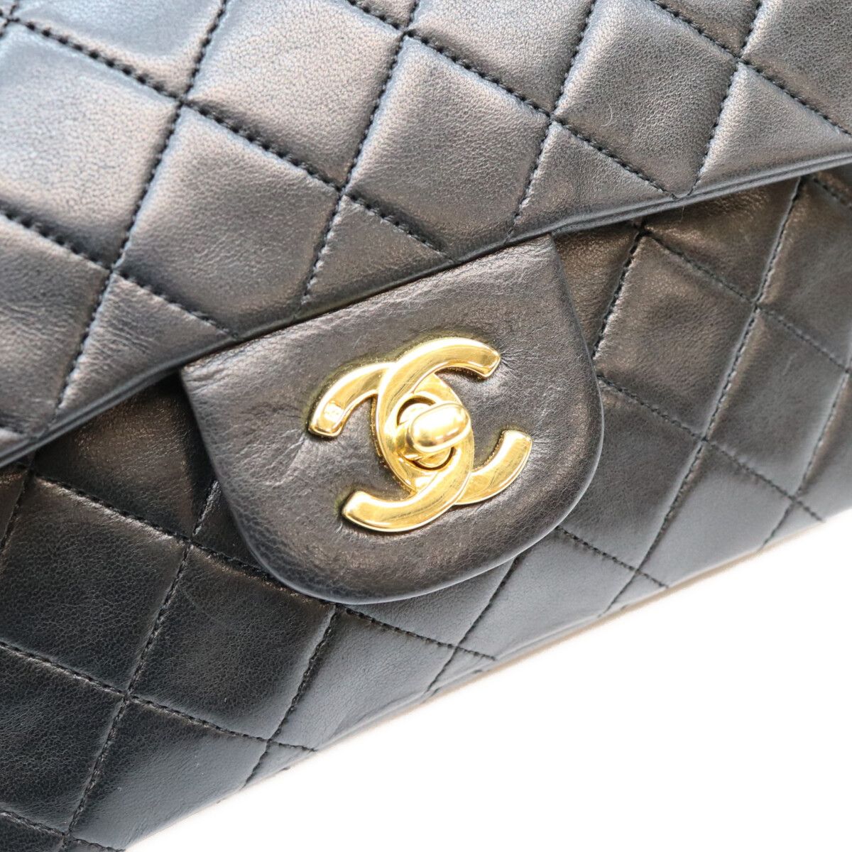 Chanel Black Lambskin Quilted 23 Shoulder Bag — view 7