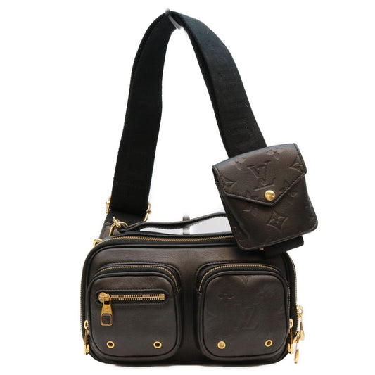 Louis Vuitton Calfskin Black Utility Crossbody Shoulder Bag