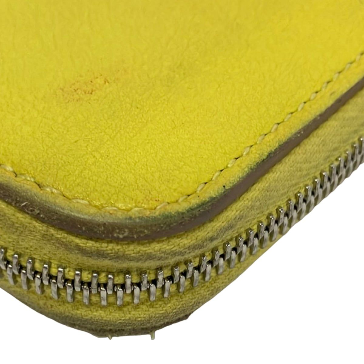 Hermes Wallet Azap Long Silk'in Limoncello Silver — view 7