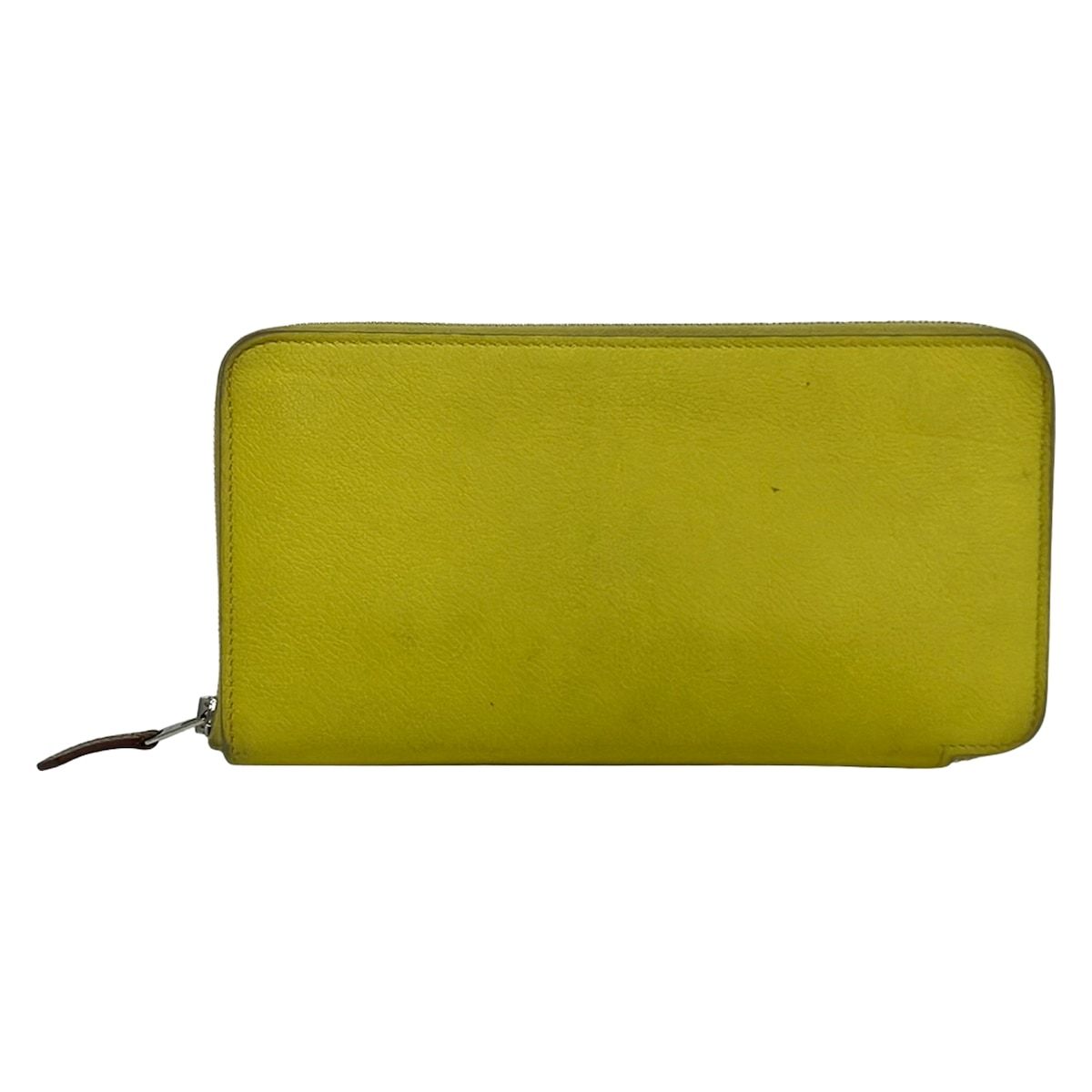 Hermes Wallet Azap Long Silk'in Limoncello Silver — view 2