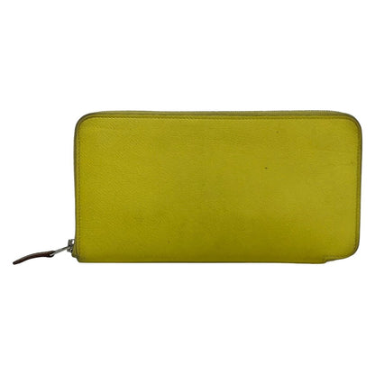 Hermes Wallet Azap Long Silk'in Limoncello Silver — view 2
