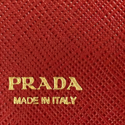 Prada Key Case Bordeaux Hook Leather Key Holder — view 5