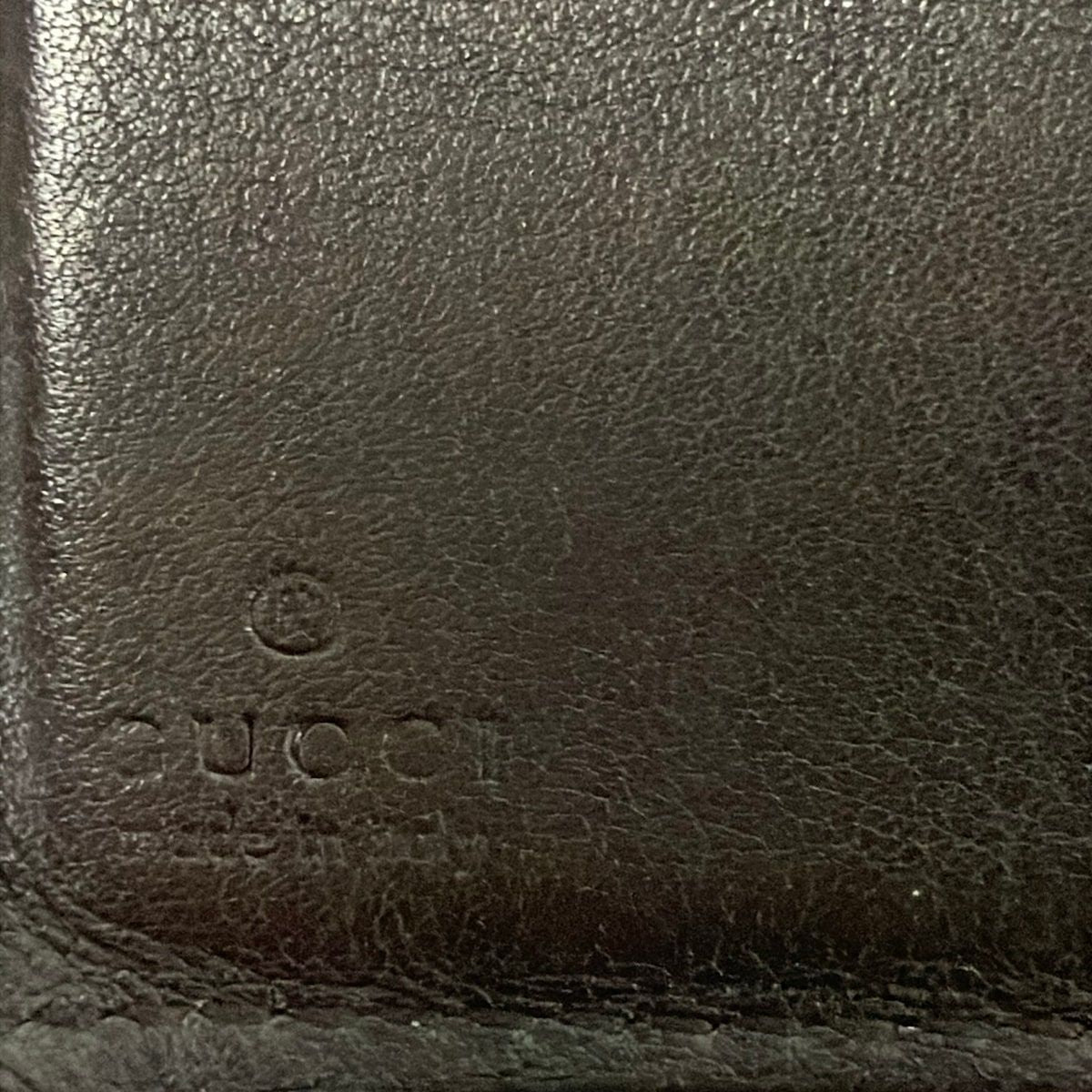 Gucci Bifold Wallet Guccissima Line Dark Brown Leather — view 5