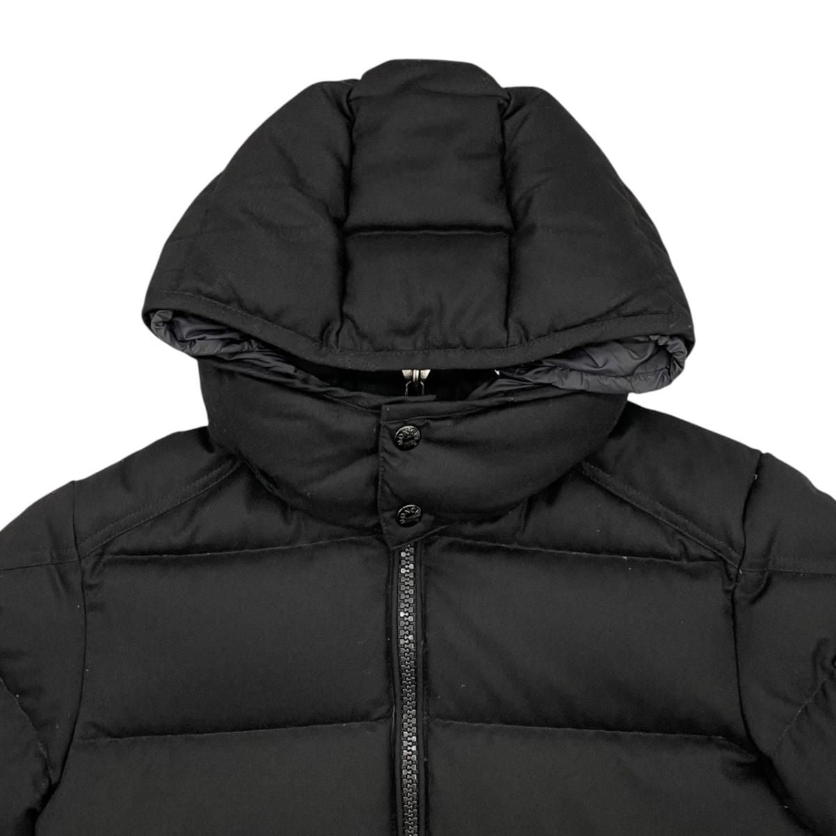 Moncler Down Jacket Montgenevre Wool Black 0 — view 3