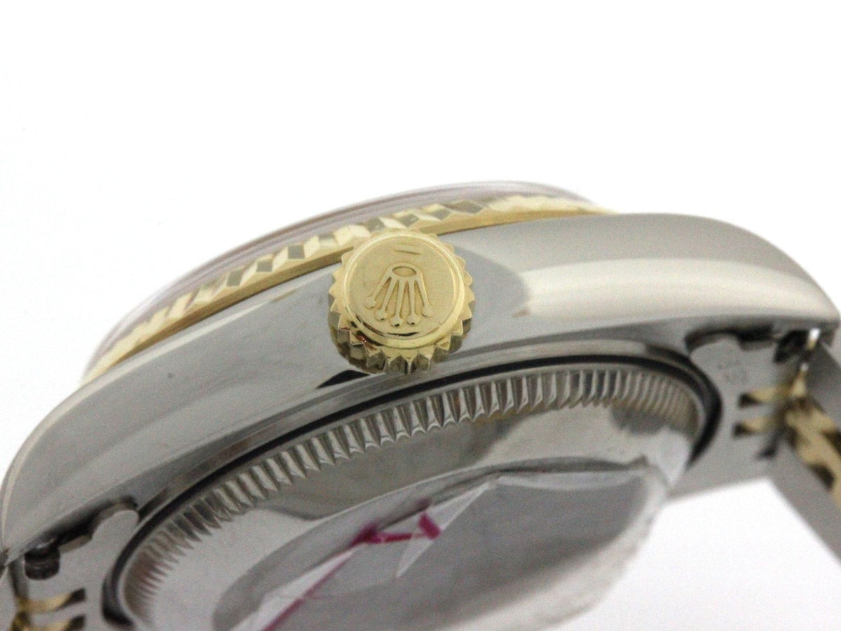 Rolex Datejust 26 Watch Stainless Steel 18k Yellow Gold Diamond Champagne Dial — view 7