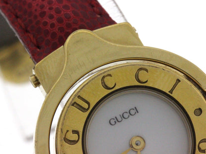 Gucci Turn Face Watch Leather White Dial Quartz — view 7