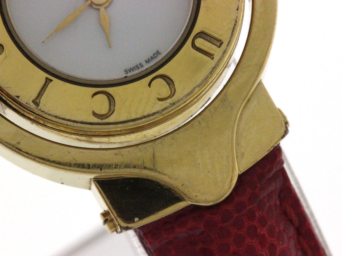 Gucci Turn Face Watch Leather White Dial Quartz — view 8