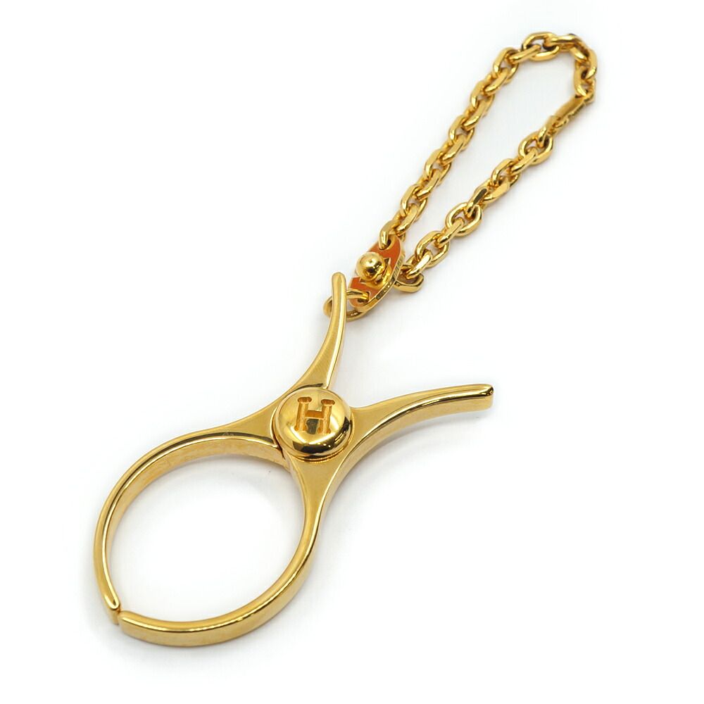 Hermes Glove Holder Firou Gold Metal Gloves