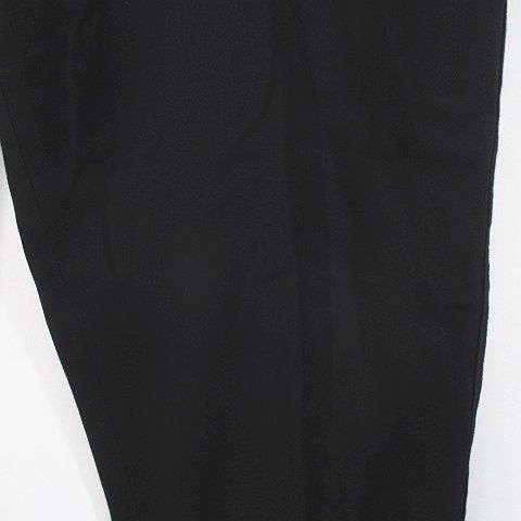 Dolce & Gabbana Long Tapered Pants Black Zip Fly Belt Roll Up Stretch 50 — view 7