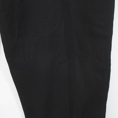 Dolce & Gabbana Long Tapered Pants Black Zip Fly Belt Roll Up Stretch 50 — view 7