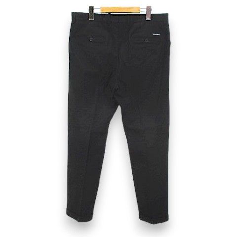 Dolce & Gabbana Long Tapered Pants Black Zip Fly Belt Roll Up Stretch 50 — view 2