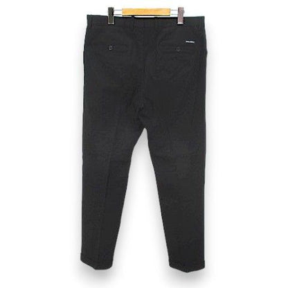 Dolce & Gabbana Long Tapered Pants Black Zip Fly Belt Roll Up Stretch 50 — view 2